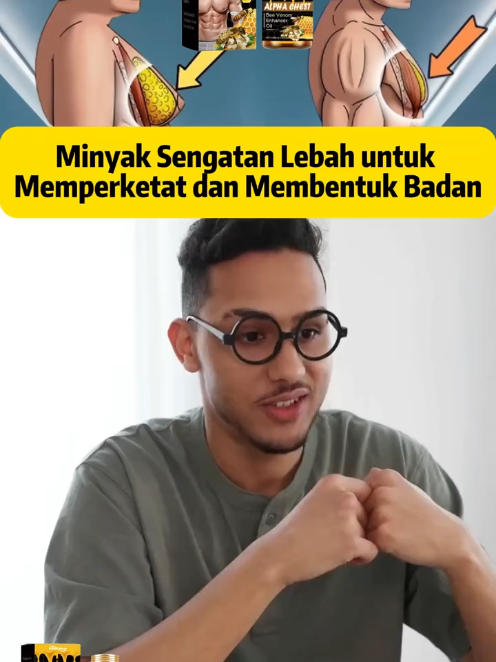 9.10 MY SSY🌟 Alami Keajaiban Bee Venom untuk Siluet Sempurna! 🌟 Ingin mendapatkan kulit yang tegang dan figura yang memikat? Cuba Bee Venom Firming Body Oil kami! 🍯🐝 ✅ Menegangkan kulit, ucapkan selamat tinggal kepada kendur ✅ Mempercepatkan pembakaran lemak, membantu dalam penurunan berat badan ✅ Bahan semulajadi, lembut dan berkesan Hentikan mimpi, mula berubah menjadi dewi atau tuhan! Pesan sekarang dan mulakan perjalanan transformasi indah anda! ✨ #beevenombodyoil#firmskin#weightlossessential-635519