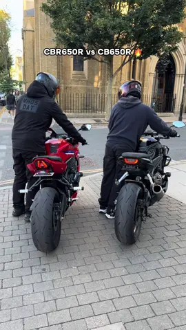CB650R vs CBR650R 🔥 #motorcycle #FYP #viral #biker #cbr650r 