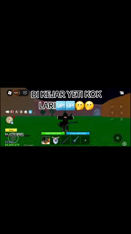kemarin di kejar gas kok lari sekarang di kejar yeti kok lari#bloxfruitsroblox #fyppppppppp #bloxfruitsroblox 