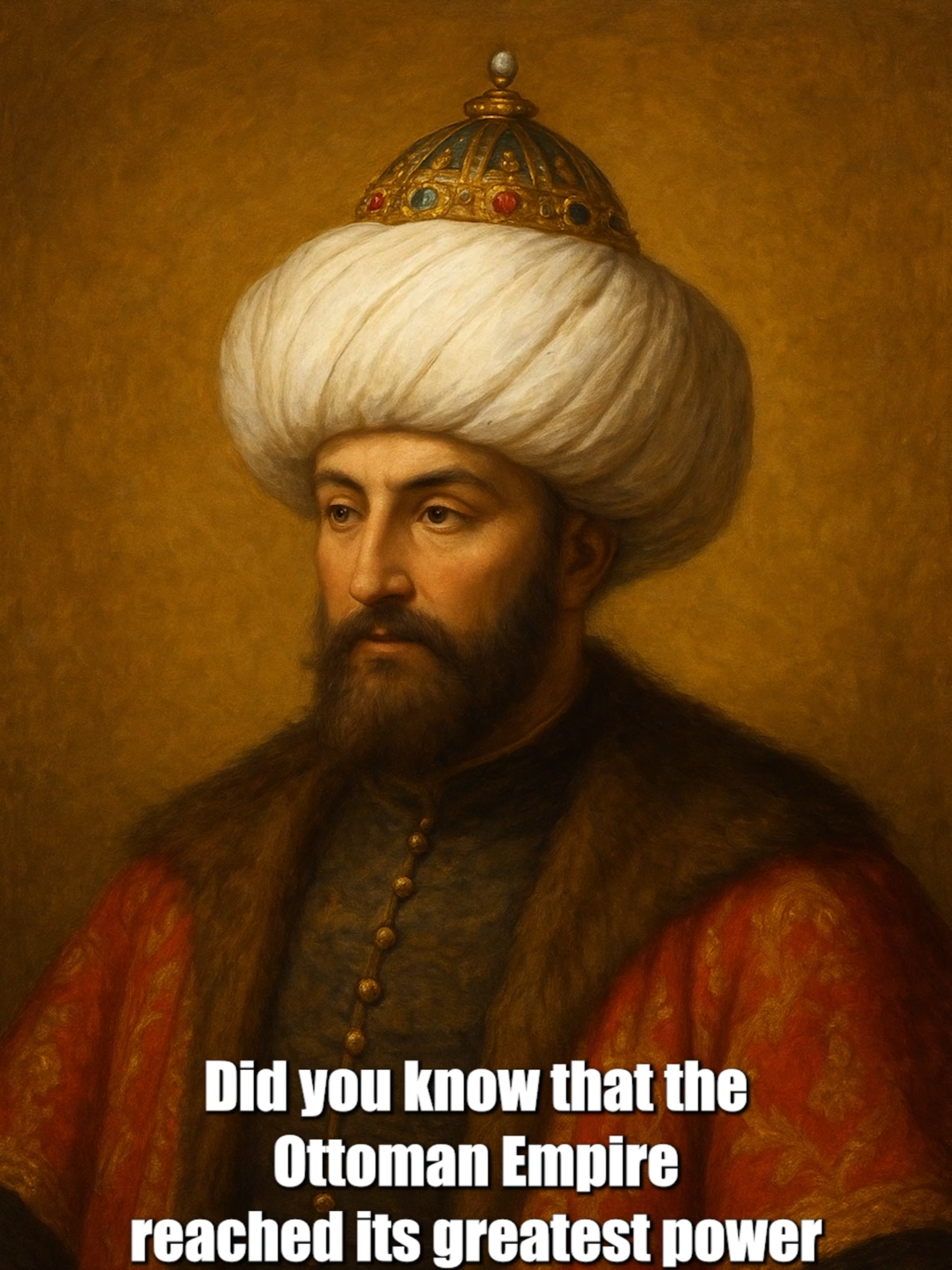 The sultan who ruled with power, wisdom, and vision — Suleiman the Magnificent. . . . . . . Suleiman the Magnificent, the greatest sultan of the Ottoman Empire, reigned during its golden age. He expanded the empire’s borders across three continents, strengthened its laws, and fostered art, architecture, and culture. Known as both a conqueror and a lawgiver, Suleiman left behind a legacy of power, brilliance, and lasting influence on world history. #history ##fyp ##religion #Islam #DidYouKnow #facts #viral