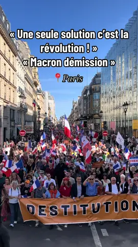 Manif anti Macron du 6 septembre 2025 à Paris organisée par Les Patriotes de Florian Philippot. #macron #macrondemission #manif #Bloquonstout #10september 