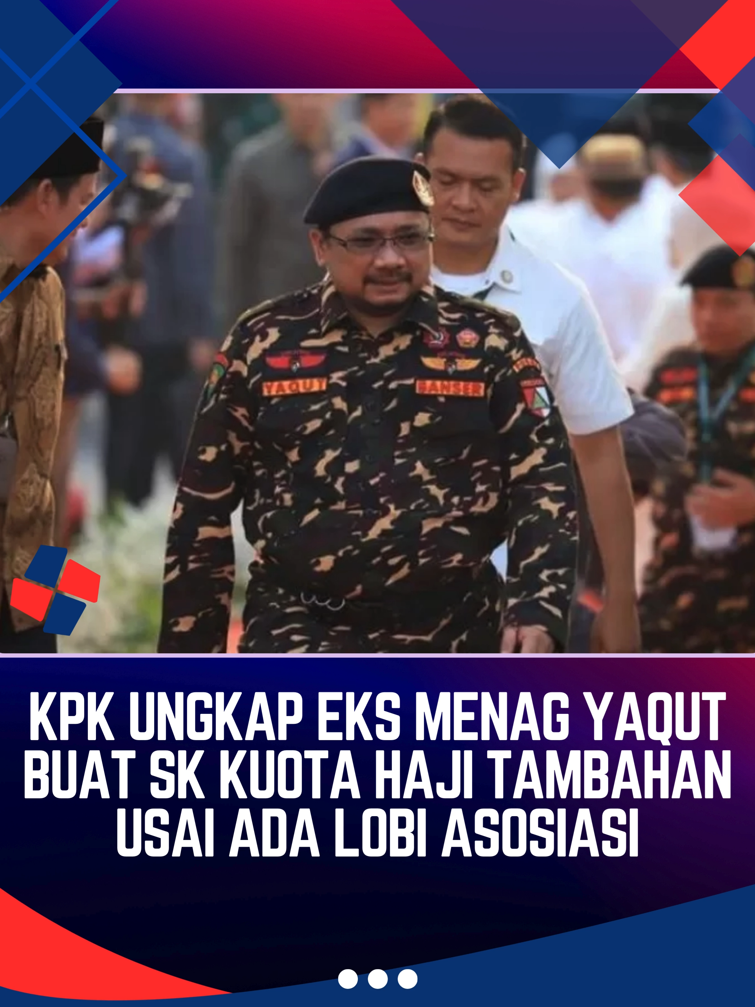 Komisi Pemberantasan Korupsi (KPK) mengungkapkan mantan Menteri Agama Yaqut Cholil Qoumas membuat payung hukum berupa surat keputusan menteri mengenai pembagian kuota haji tambahan 2024 sebanyak 20 ribu kuota setelah ada permintaan atau lobi dari asosiasi haji kepada Kementerian Agama. Adapun permintaan dari asosiasi haji tersebut datang pasca-pertemuan bilateral Presiden ke-7 RI Joko Widodo dengan Putra Mahkota yang juga Perdana Menteri (PM) Kerajaan Arab Saudi Mohammed bin Salman Al-Saud pada 19 Oktober 2023 lalu. 