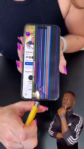 Hack Repair the phone with a lighter. 🔥🔥🔥                                                                                       #lifehacks #lassvitton 