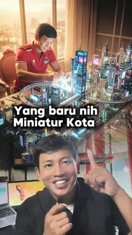Yang baru nih tentang sebuah kota impian di masa depan di depan Anda 🔥 Ai gemini miniatur trend