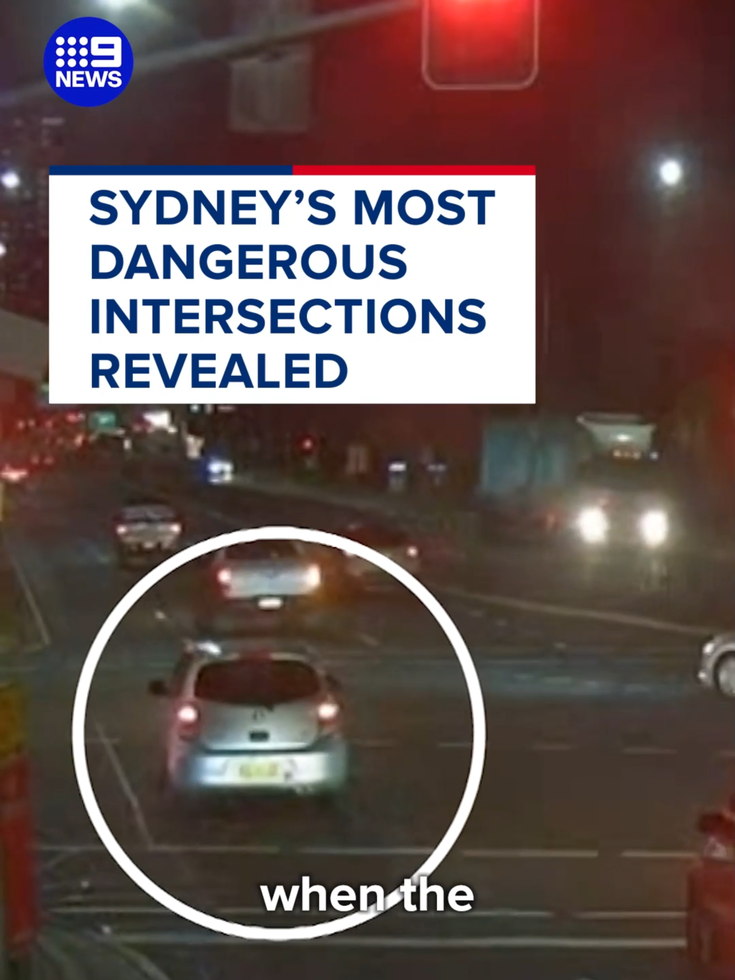 These are the most dangerous intersections in Sydney, where drivers are risking it all. #Sydney #9News