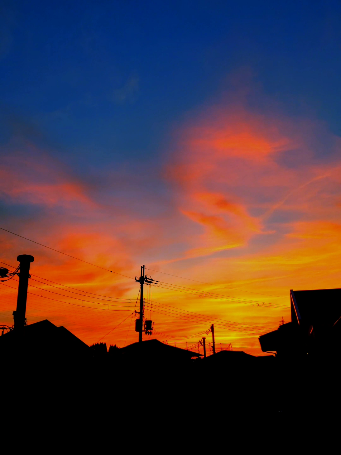 夏の終わりのグラデーション。 #景色#夕焼け#夕暮れ#日本の風景#君の名は