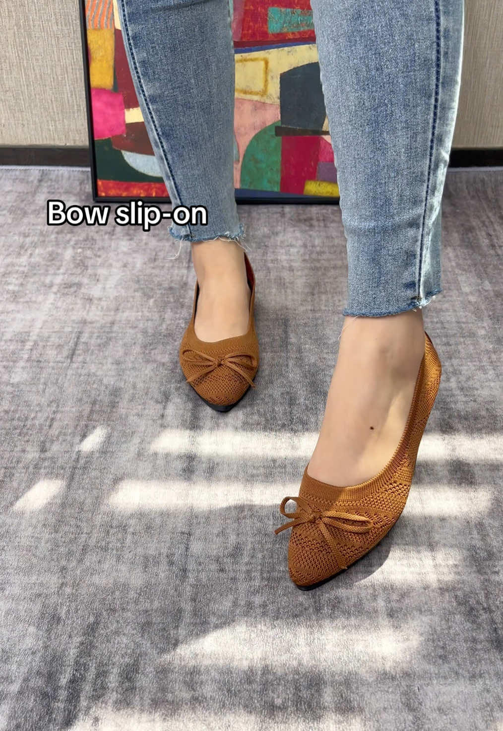 Cute bow slip-on#womenshoes #trendyshoes #tiktokmademebuyit #fashiontiktok #spotlightfinds #comfyshoes #tiktokshopcreatorpicks #sliponshoes #summertiktok 