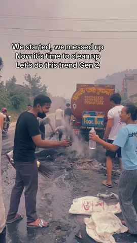 Let’s clean it guys 🙌❤️#genz #nepal #revolution #stopcurroption .