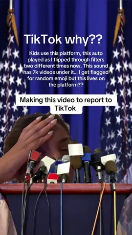 @TikTok for Good @tiktoklive_us @tiktok creators can we do something about all the disgusting things popping up on this platform lately?? Report this sound 