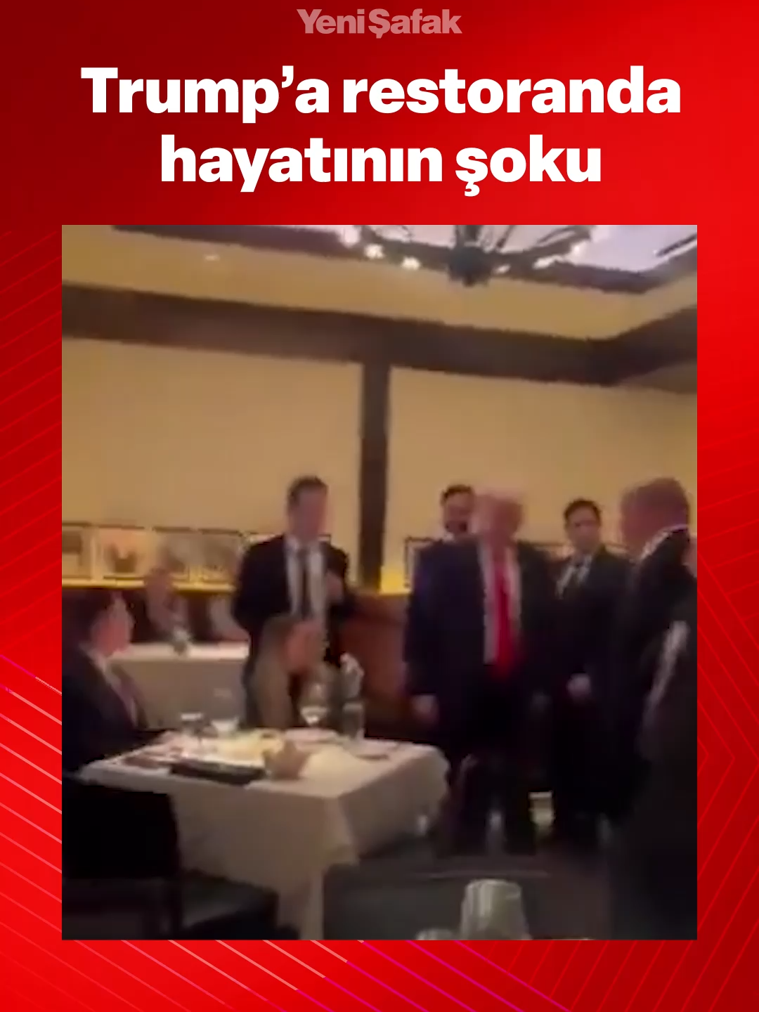 Trump, İsrail’e verdiği destek sebebiyle Washington’daki bir restoranda protesto edildi.