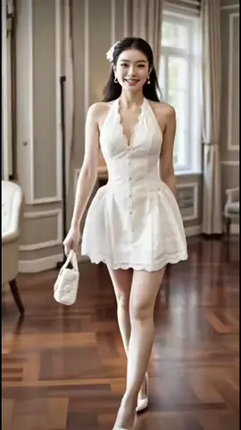 đầm yếm ren hoa xoe 5 lớp #damnuxinh #vaynuxinh #yemxinh #tiktokshop 