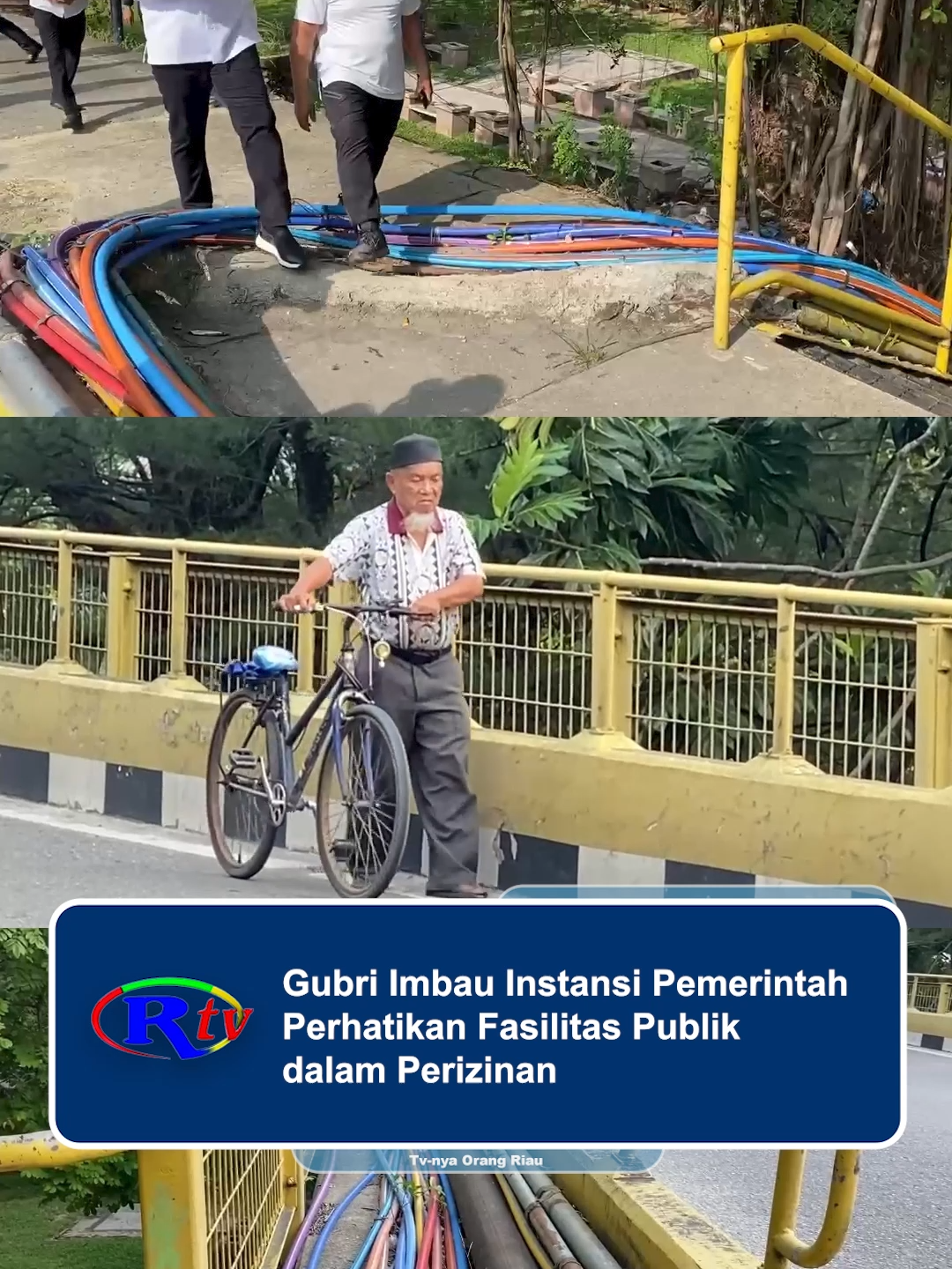 Gubri Imbau Instansi Pemerintah Perhatikan Fasilitas Publik dalam Perizinan #fyp #kabel #fasilitaspublik #jembatansiak #gubernurriau