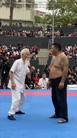 The old man stays in a relaxed state throughout the process #kungfu #master #funny #crazy #ai 