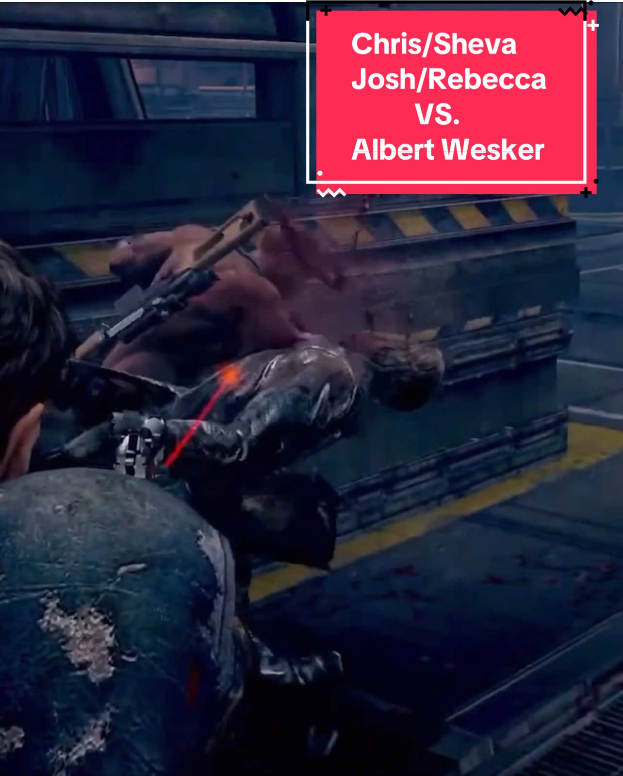 Chris/Sheva/Josh/Rebecca beat up Wesker🤣 #chrisredfield #shevaalomar #joshstone #rebeccachambers #albertwesker #residenteviledit #residentevil5 #residentevil #pc #mods #residentevil5edit