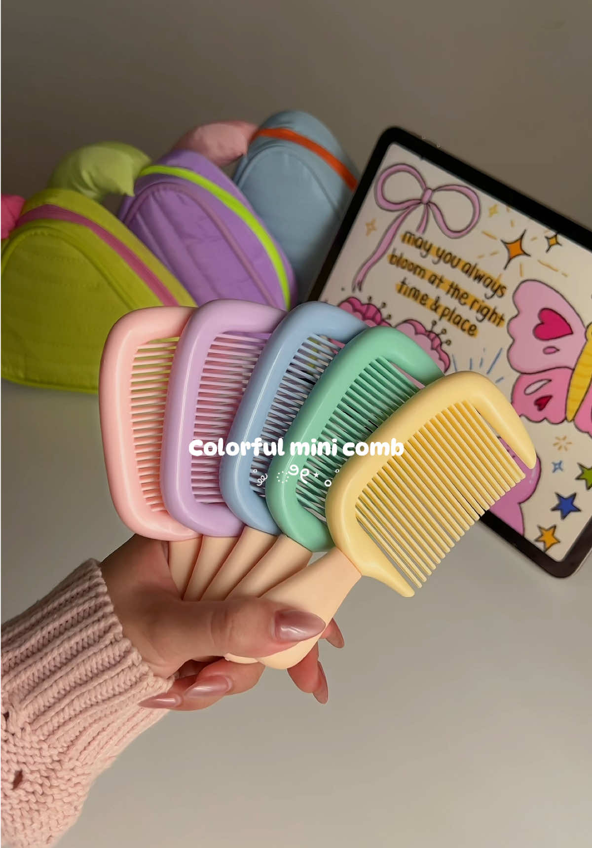 candy color comb 💞🍭🌷✨ #comb #haircomb #colorful #giftideas #cutie 