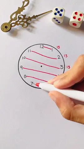 Why 13 ?🧐 #easy #art #fyp #viral #drawings #foryoupagе #artist #clock #draw #trick #foryoupage❤️❤️ #LearnOnTikTok 