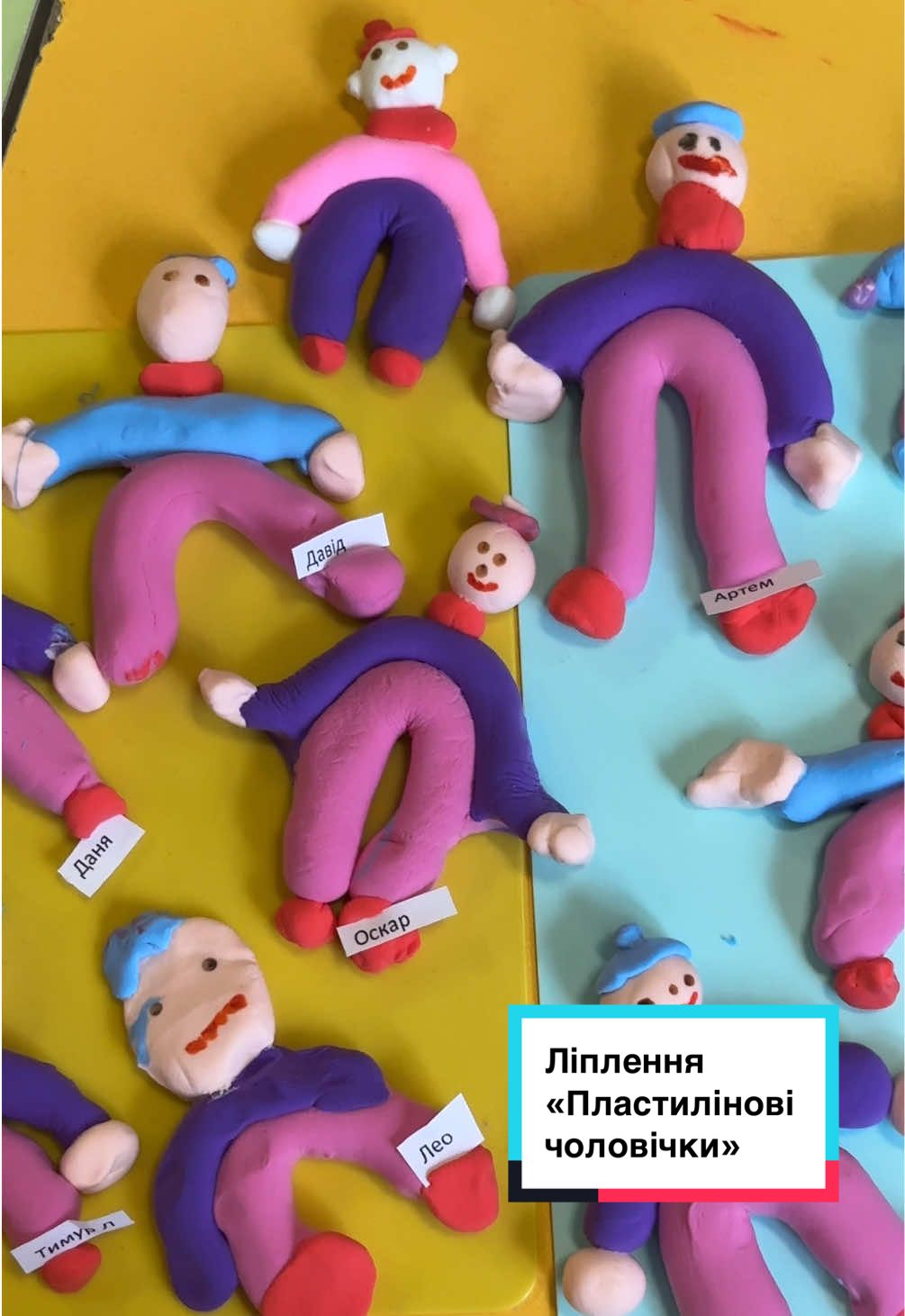Подивіться, які веселі та кольорові друзі вийшли у наших діток.#дитсадокпечерськ #поробкидлядітей #ліпленнядлядітей 