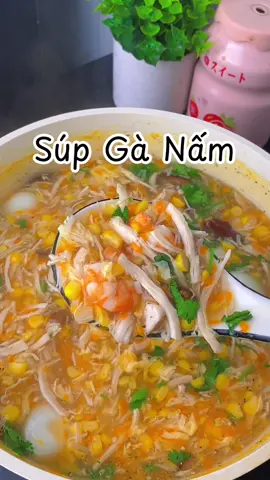 Em mời mọi người ạ … nóng hổi vừa thổi vừa ăn ạ #LearnOnTikTok #ancungtiktok #súp #gà