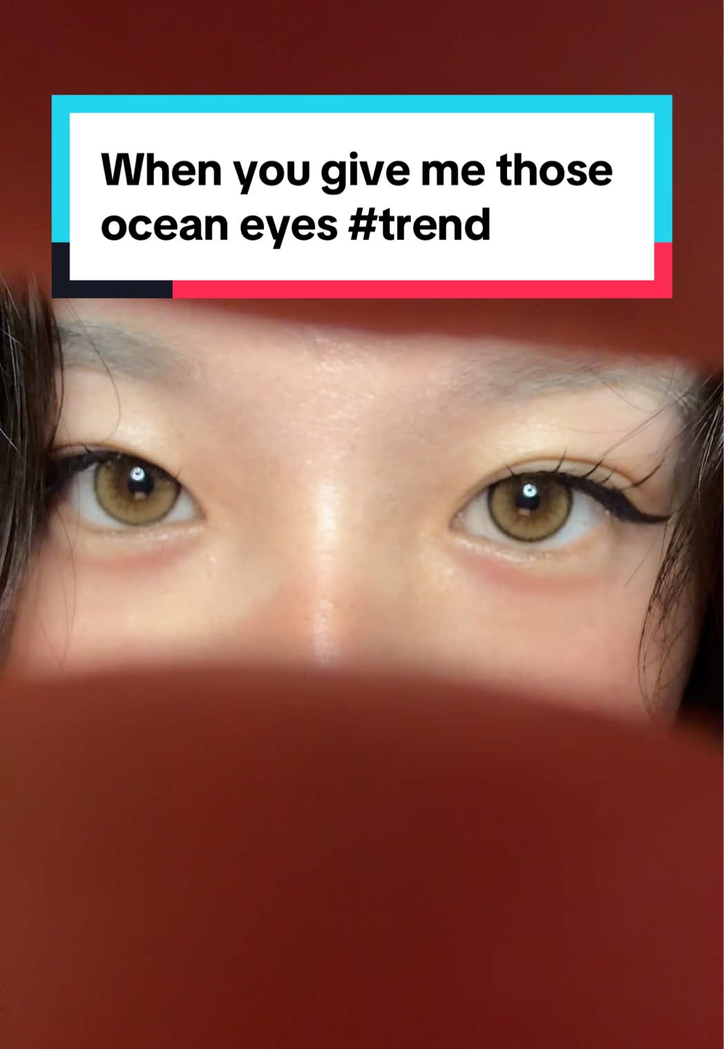 When you give me those Asian eyes ✨ #oceaneyes 