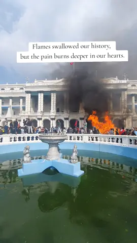 Sinha Durbar 🥺#protest #kathmandunepal #sad 
