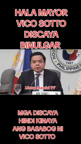 HALA MAYOR VICO SOTTO BINULGAR ANG MGA DISCAYA #SpeakerRomualdez #PBBM #ZeroBalance #HouseOfRepsPH #MartinRomualdez 