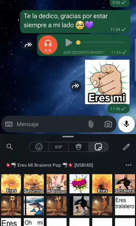 Que te la dediquen 🥰☺️ CÓDIGO: N5BI4D solo en #stickerly #whatsappstickers #stickersparawhatsapp #eresmibrainrotpop🤍 #paraguayita_01 