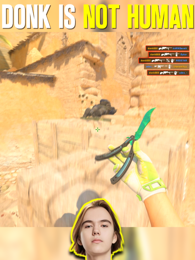 You won’t believe donk’s SCOUT kills ⚡ #cs2 #donk #faceit