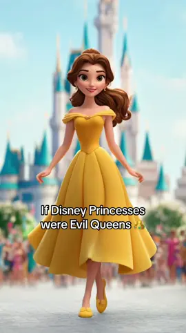 If Disney Princesses  were Evil Queens 👑 #Disney #aifusion #Disneyfusion #evilqueens 