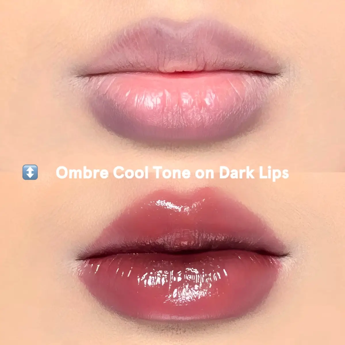Dark. Cold. Unbothered. 🔥💄 This Ombre Cool Tone Lip look isn’t for the faint of heart
