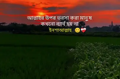 আল্লাহর উপর ভরসা করা মানু'ষ, কখনো ব্য'র্থ হয় না! ইনশাআল্লাহ..!😊❤️‍🩹 #foryou #trending @TikTok Bangladesh @TikTok