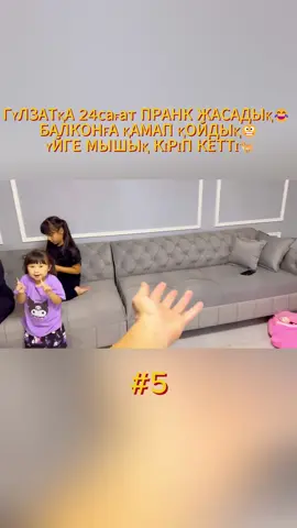 ГҮЛЗАТҚА 24сағат ПРАНК ЖАСАДЫҚ БАЛКОНҒА ҚАМАП ҚОЙДЫҚ ҮЙГЕ МЫШЫҚ КІРІП КЕТТИ #Томикош#Арыстан#Ерлан #Копжасаровы#24сағат 