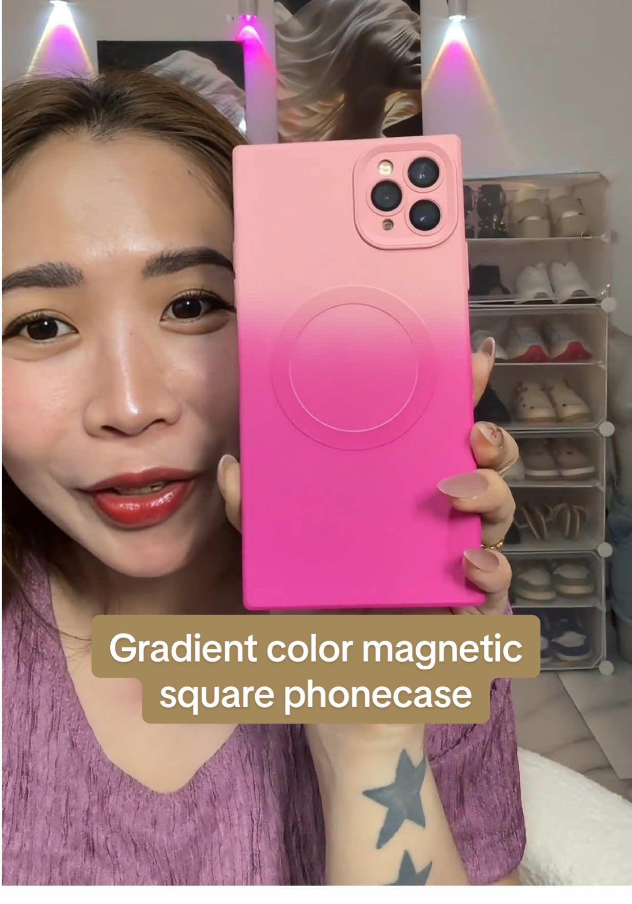Gradient color square phone case #iphonecase #squarephonecase #phonecase #magneticphonecase #caseforiphone 