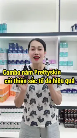 Combo Nám Prettyskin cải thiện sắc tố da hiệu quả, các chị đã trải nghiệm chưa #skincare #duongtrang #monam #prettyskin #thuzahan 
