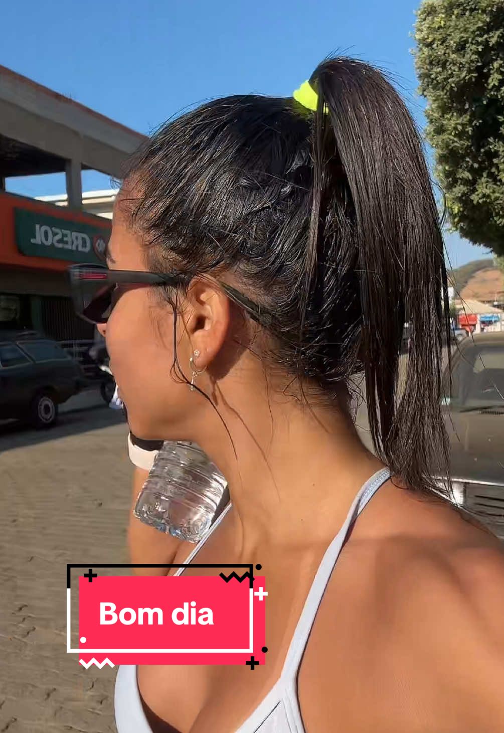 Bom dia com esse céu lindo!!! #morena #treino #foryoupage #explore #fyp 