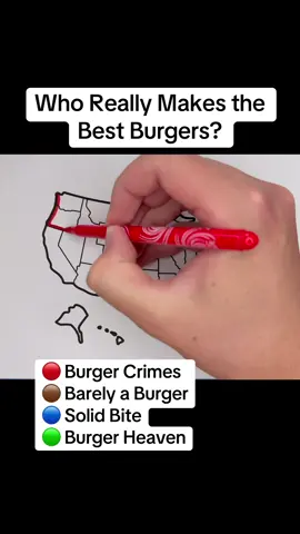Who Really Makes the Best Burgers? #usa #map #burger 