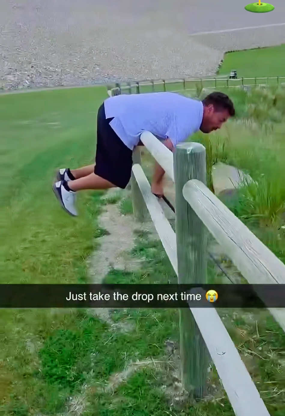 My swing is like a hurricane:destructive and unpredictable 🏌️‍♂️⛳️😱#funny #fyp #golf #golftiktok #fun 