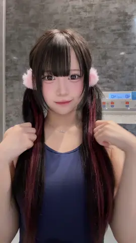 暑すぎてスク水で水風呂した