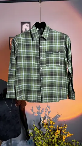 Áo Sơ Mi Flannel Logo Túi ᵰgực #aosomiflannel #aosominam #aosomi #thoitrangnam #xuhuong 