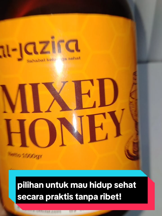 Mixed Honey adalah madu pilihan yang dipadukan dengan bahan alami berkualitas, menghasilkan rasa nikmat sekaligus penuh manfaat. Mengandung nutrisi penting yang membantu: Menambah energi & stamina Menjaga daya tahan tubuh Mendukung kesehatan pencernaan Nikmati manis alami yang menyehatkan setiap hari dengan Mixed Honey - sehat, lezat, dan alami untuk keluarga tercinta. #madu #aljazira #asli #fyp 
