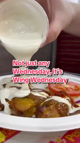 We’re celebrating Wing Wednesday with @Just Eat UK  with ALL the dips 🤤 Get 50% off selected Pepe's Wings today (10/9) and for the next couple of Wednesdays until the offer ends on 24th September. Exclusively available on Just Eat. Participating stores only. Subject to availability. Maximum of 5x portions of Discounted Wings per order. Excludes platters. Delivery fees, service charges and other fees may apply. Discount automatically applied to the menu on: 20.08.25, 27.08.25, 03.09.25, 10.09.25, 17.09.25, 24.09.25.(see participating restaurant information). Offer ends 24.09.2025. See just-eat.co.uk for more details. T&Cs apply.