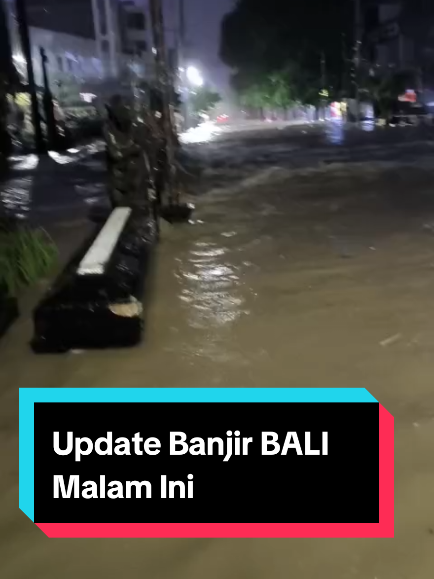 Kondisi Denpasar Bali malam ini, 10 September 2025. Mari doakan yang terbaik untuk saudara saudari kita di Bali, guys.  Credit Video: Mas Oki #banjirdenpasar #banjirbali #bali #cakrawarta 