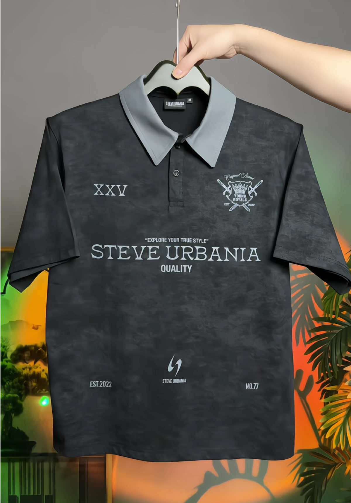 Áo Polo form boxy Nam Nữ Unisex, Vải Cotton Wash Loang Vintage Mềm Mại #aopolo #aopolonam #thoitrangnam #viralvideo #xuhuong 