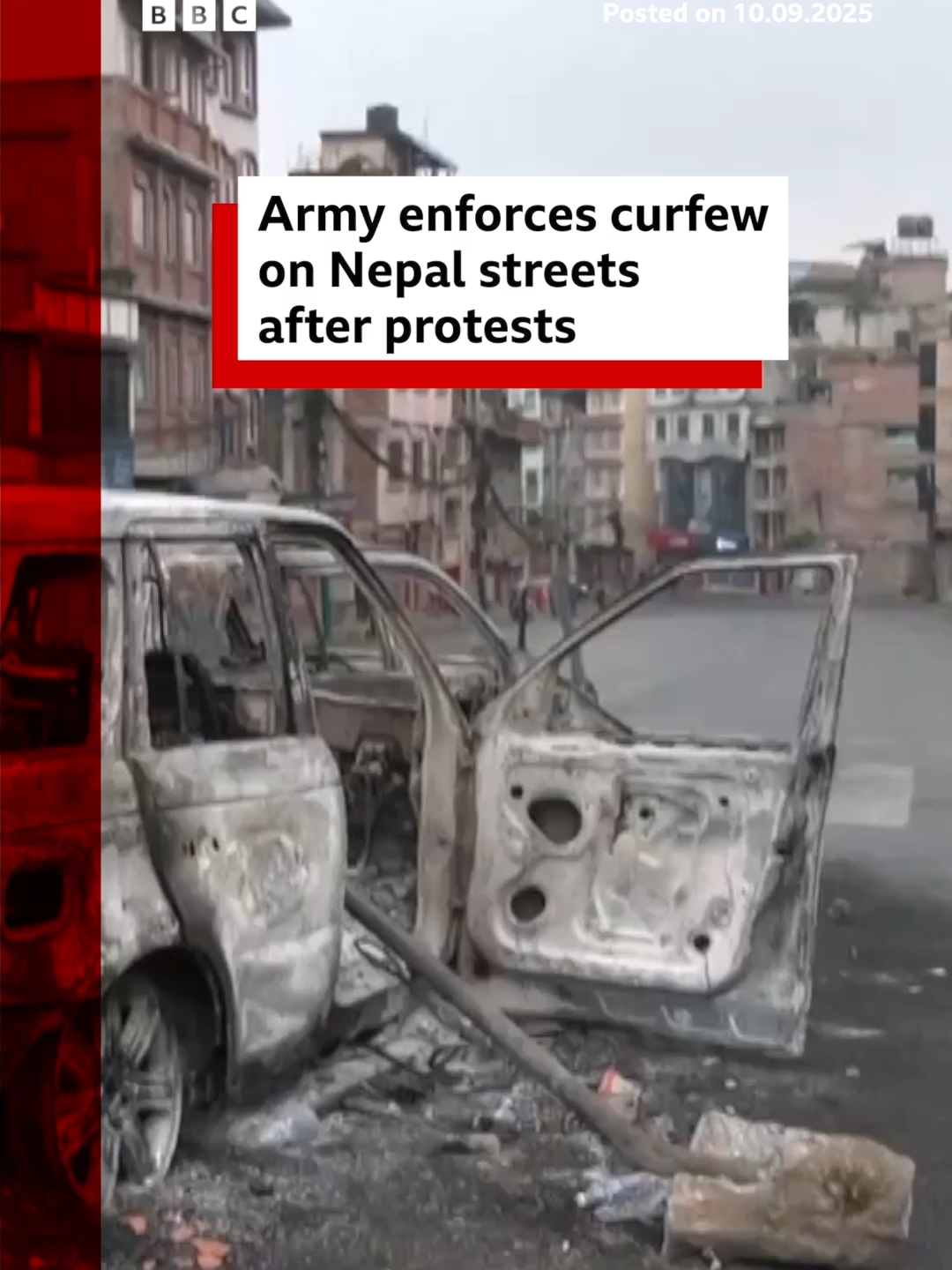 At least 29 people have died in the unrest since Monday. #Nepal #Kathmandu #GenZ #Protest #BBCNews