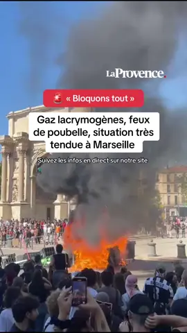 🚨 La situation se tend à Marseille dans le cadre du mouvement « Bloquons tout »  #marseille #bloquonstout #10septembre #SinformersurTikTok 