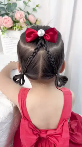 💖 Hôm nay thử kiểu tóc trái tim ngọt ngào cho bé nha 🥰 Vừa xinh yêu lại cực mát mẻ cho mùa hè 🌸 #tócbébégái #kiểutócdễthương #tócmùahe #tócđiểutâmtrang