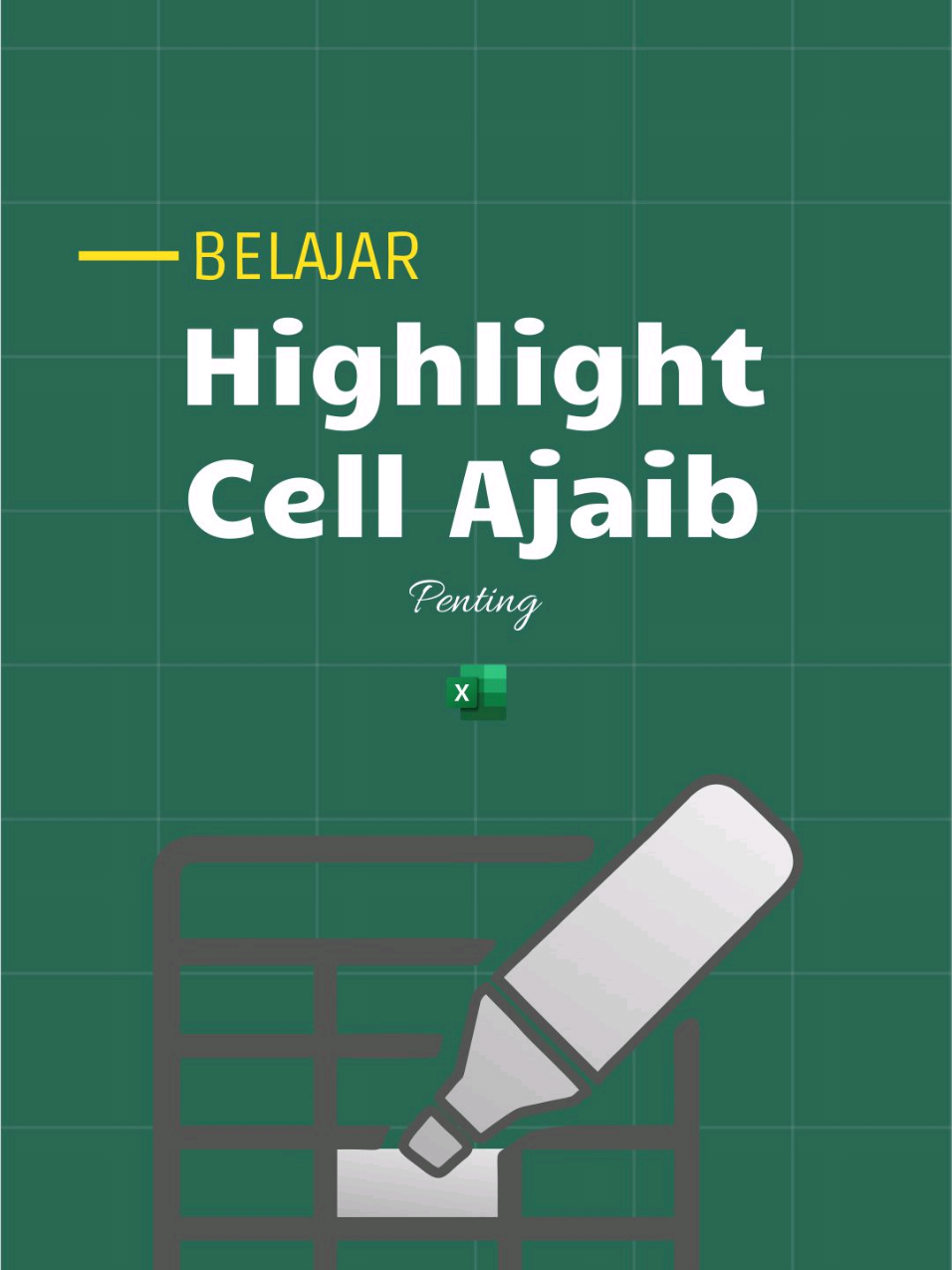 📊 Sering salah fokus pas baca data di Excel? 👀 STOP keliru baris & buang waktu! 😵 Ada cara CEPAT & RAPIH pakai auto highlight baris & cell aktif! ⚡ 📌 Tinggal klik cell → otomatis baris ikut ke-highlight, mata jadi lebih fokus & data gampang dibaca. Caranya: ✅ Conditional Formatting → New Rule → Use a formula ✅ Masukkan: =ROW()=CELL(