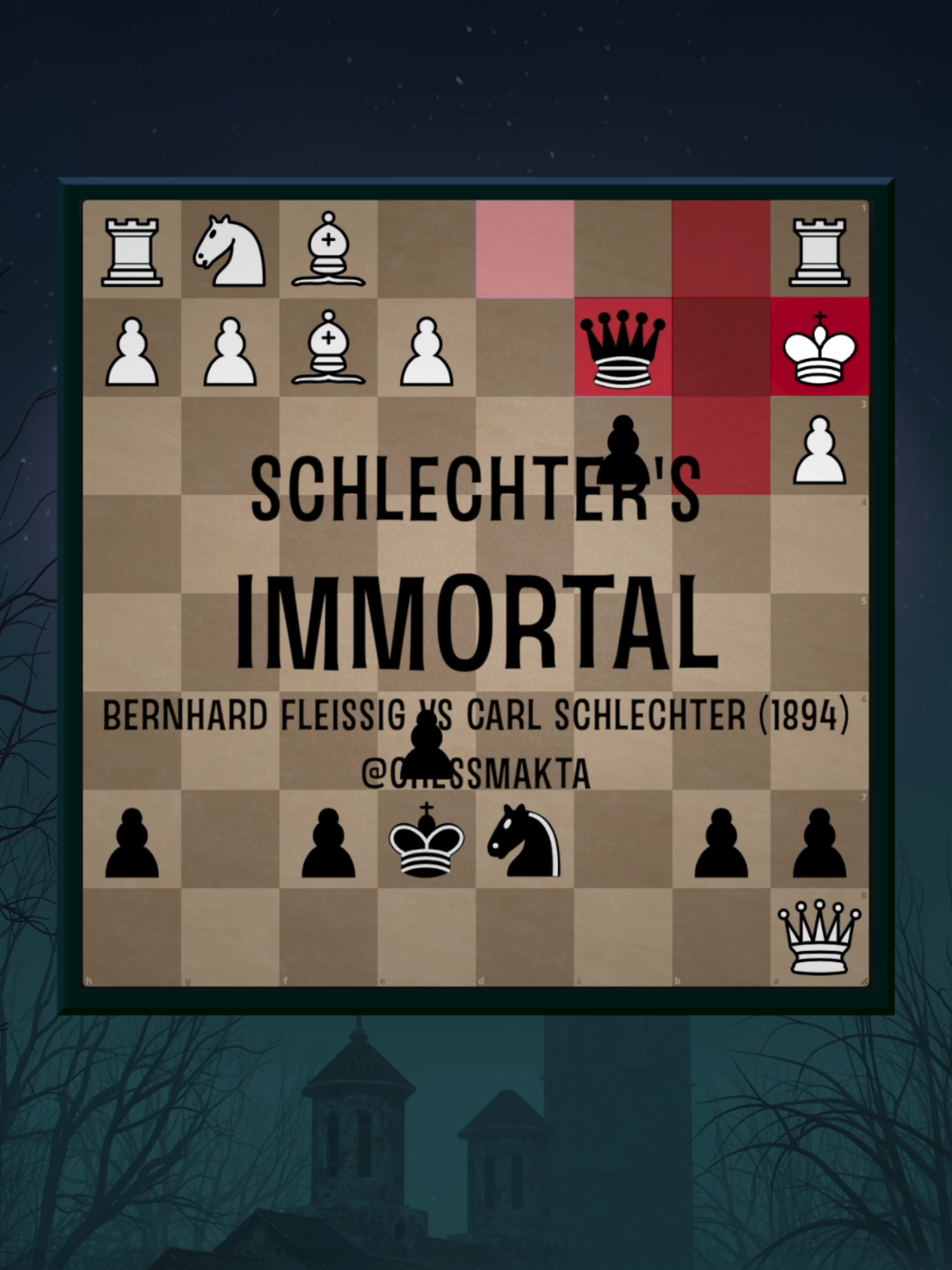 Schlechter's Immortal #chess #chessmakta #체스막타 #체스