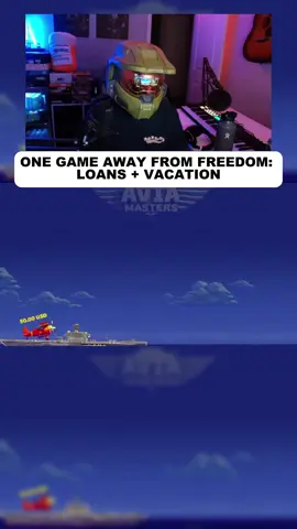 ONE GAME AWAY FROM FREEDOM: LOANS + VACATION#aviamaster #unemployed #aviation #vacation #unreal 