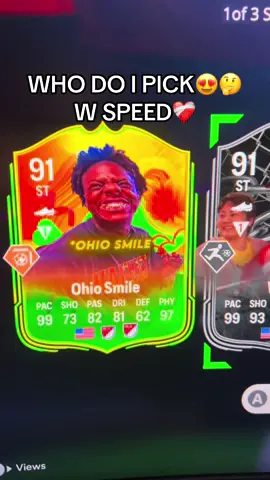 who do i pick w speed ohio smile picks up water#fc26 #fc25 #fut #ultimateteam #ishowspeedclipz 
