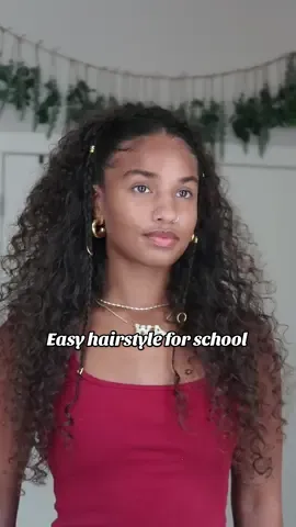 This hair style took me 10 mins to complete ❤️ #easyhairstyles #schoolhairstyles 